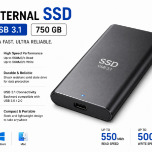 External SSD USB 3.1  750 GB