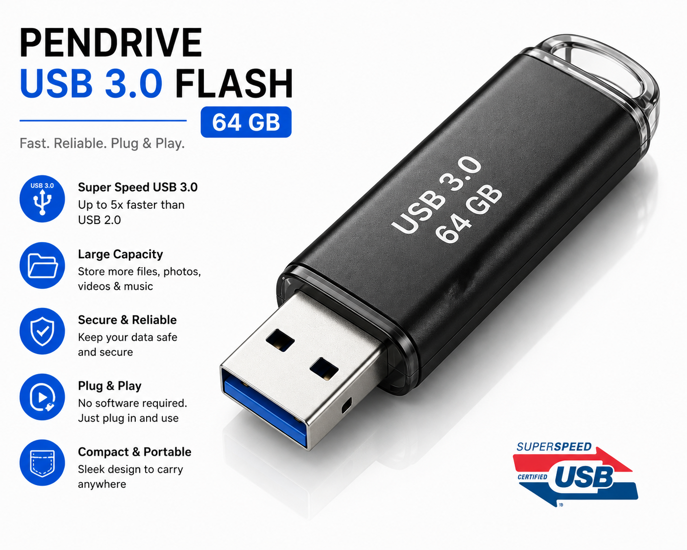 Pendrive USB 3.0 Flash 64 GB